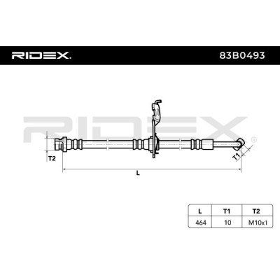 Brake Hose RIDEX 83B0493 83B0493 - photo 8