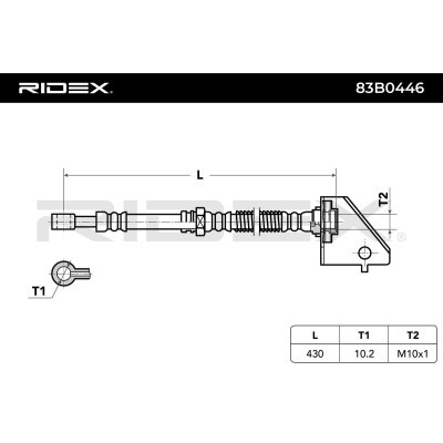 Brake Hose RIDEX 83B0446 83B0446 - photo 6