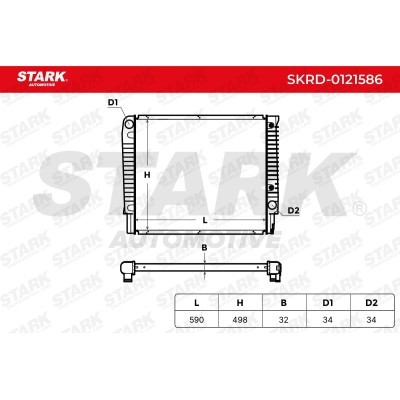 Radiator, Engine Cooling Stark SKRD-0121586 SKRD-0121586 - photo 5