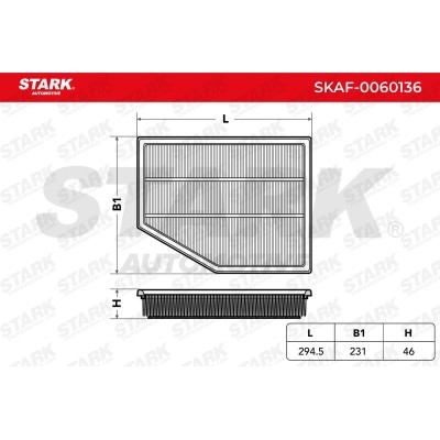 Air Filter Stark SKAF-0060136 SKAF-0060136 - photo 3