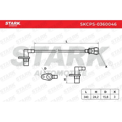 Crankshaft Pulse Sensor Stark SKCPS-0360046 SKCPS-0360046 - photo 2
