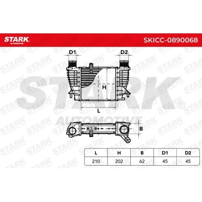 Intercooler, Charger Stark SKICC-0890068 SKICC-0890068 - photo 6