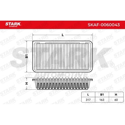 Air Filter Stark SKAF-0060043 SKAF-0060043 - photo 3