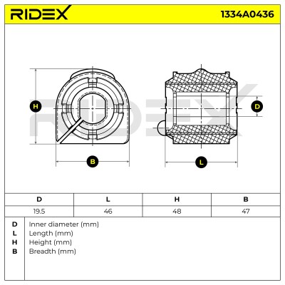 Stabiliser Bar Mounting RIDEX 1334A0436 1334A0436 - photo 5