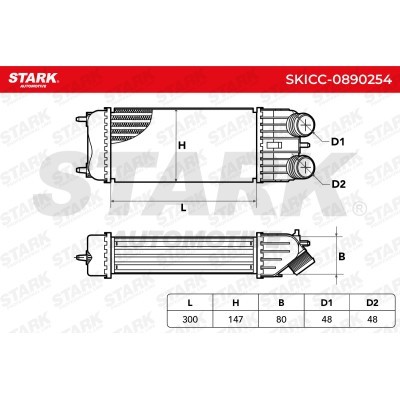 Intercooler, Charger Stark SKICC-0890254 SKICC-0890254 - photo 5