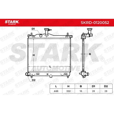 Radiator, Engine Cooling Stark SKRD-0120052 SKRD-0120052 - photo 5
