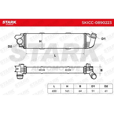 Intercooler, Charger Stark SKICC-0890223 SKICC-0890223 - photo 5