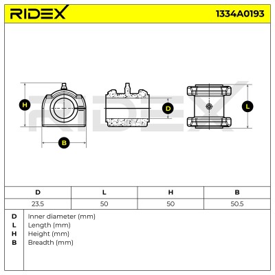 Stabiliser Bar Mounting RIDEX 1334A0193 1334A0193 - photo 4