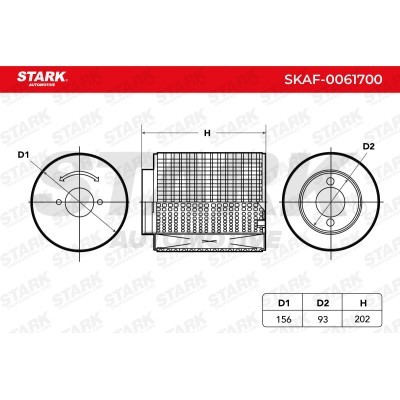 Air Filter Stark SKAF-0061700 SKAF-0061700 - photo 7