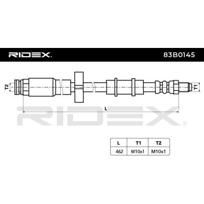 Brake Hose RIDEX 83B0145 83B0145 - photo 4