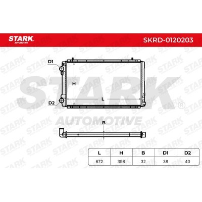 Radiator, Engine Cooling Stark SKRD-0120203 SKRD-0120203 - photo 5