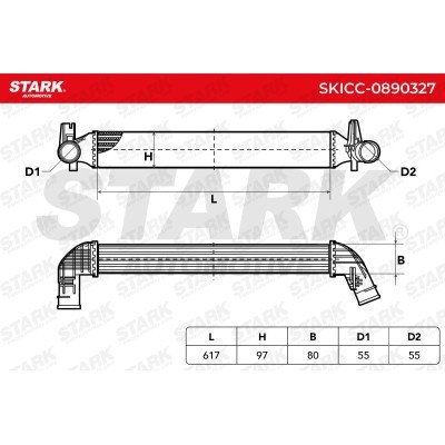 Intercooler, Charger Stark SKICC-0890327 SKICC-0890327 - photo 7