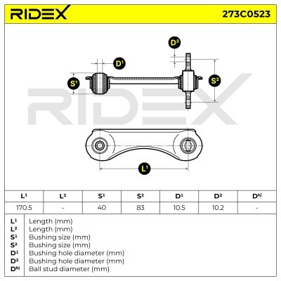 Control Arm RIDEX 273C0523 273C0523 - photo 4