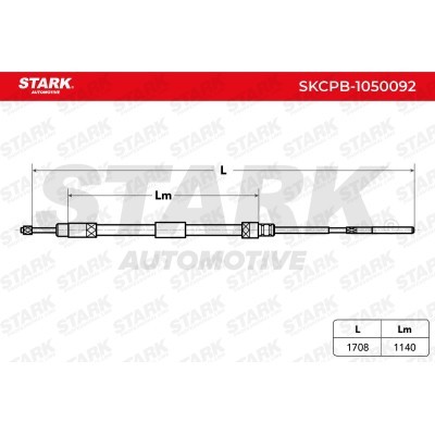 Cable Pull, Parking Brake Stark SKCPB-1050092 SKCPB-1050092 - photo 3