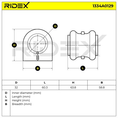Stabiliser Bar Mounting RIDEX 1334A0129 1334A0129 - photo 5