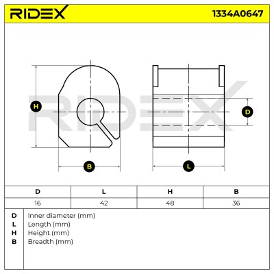 Stabiliser Bar Mounting RIDEX 1334A0647 1334A0647 - photo 5