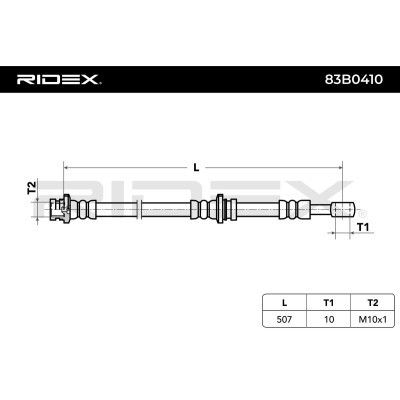 Brake Hose RIDEX 83B0410 83B0410 - photo 6