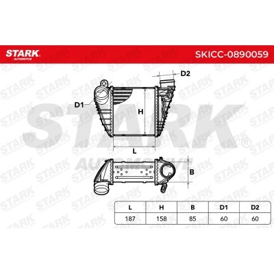 Intercooler, Charger Stark SKICC-0890059 SKICC-0890059 - photo 5