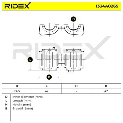 Stabiliser Bar Mounting RIDEX 1334A0265 1334A0265 - photo 5