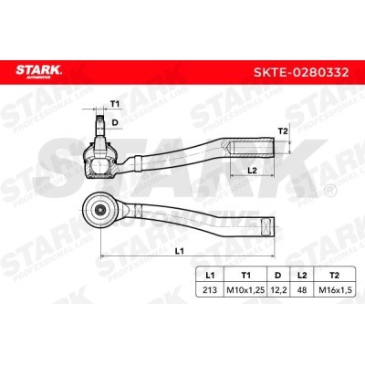 Tie Rod End Stark SKTE-0280332 SKTE-0280332 - photo 6