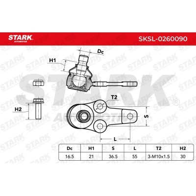 Ball Joint Stark SKSL-0260090 SKSL-0260090 - photo 4