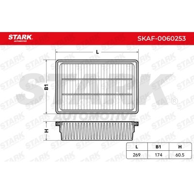 Air Filter Stark SKAF-0060253 SKAF-0060253 - photo 3