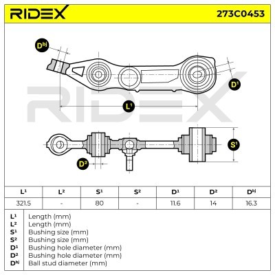 Control Arm RIDEX 273C0453 273C0453 - photo 7