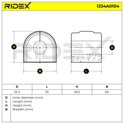 Stabiliser Bar Mounting RIDEX 1334A0104 1334A0104 - photo 4