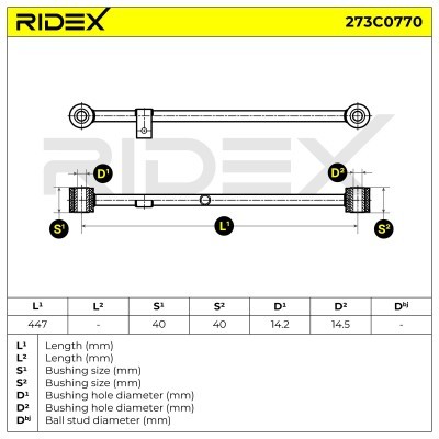 Control Arm RIDEX 273C0770 273C0770 - photo 5