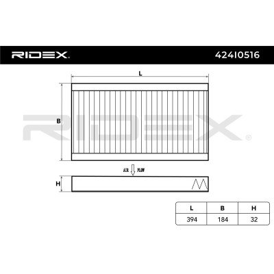 Cabin Air Filter RIDEX 424I0516 424I0516 - photo 6