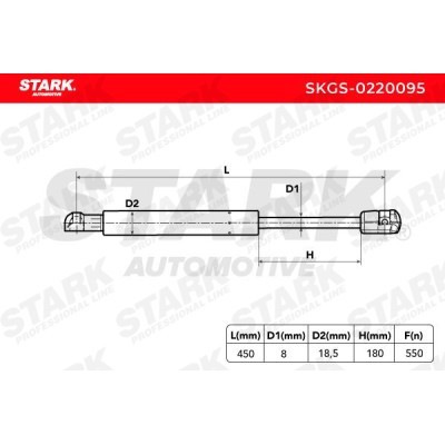 Gas Spring, boot-/cargo area Stark SKGS-0220095 SKGS-0220095 - photo 3