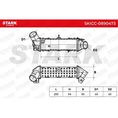 Intercooler, Charger Stark SKICC-0890473 SKICC-0890473 - photo 5