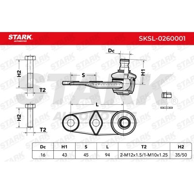 Ball Joint Stark SKSL-0260001 SKSL-0260001 - photo 5