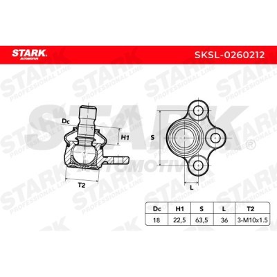 Ball Joint Stark SKSL-0260212 SKSL-0260212 - photo 6