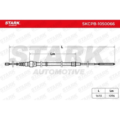 Cable Pull, Parking Brake Stark SKCPB-1050066 SKCPB-1050066 - photo 3
