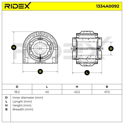 Stabiliser Bar Mounting RIDEX 1334A0092 1334A0092 - photo 6