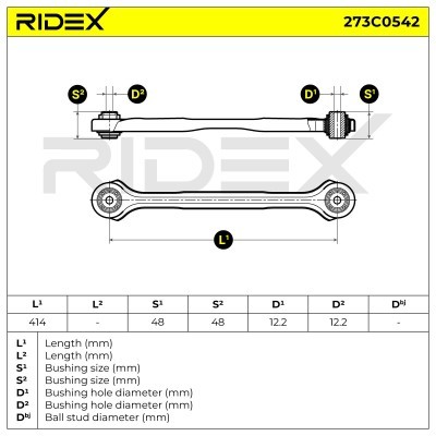 Control Arm RIDEX 273C0542 273C0542 - photo 7