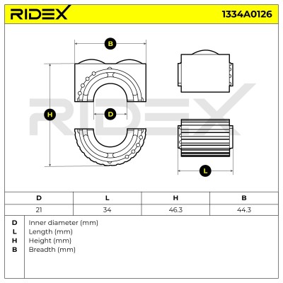Stabiliser Bar Mounting RIDEX 1334A0126 1334A0126 - photo 5