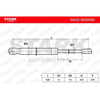 Gas Spring, boot-/cargo area Stark SKGS-0220130 SKGS-0220130 - photo 3