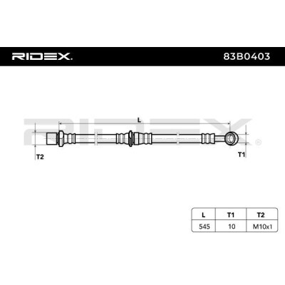 Brake Hose RIDEX 83B0403 83B0403 - photo 6