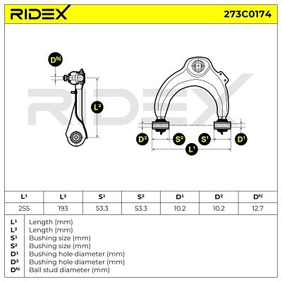 Control Arm RIDEX 273C0174 273C0174 - photo 4