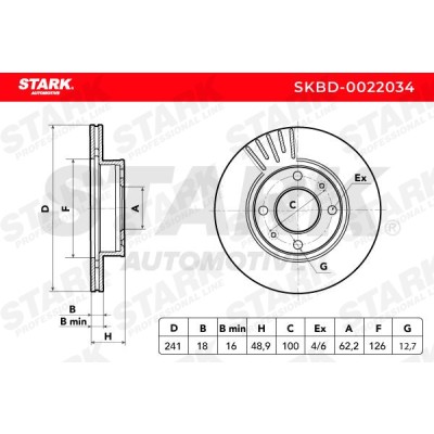 Brake Disc Stark SKBD-0022034 SKBD-0022034 - photo 6