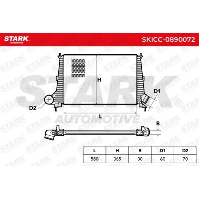 Intercooler, Charger Stark SKICC-0890072 SKICC-0890072 - photo 4