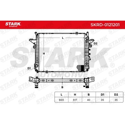 Radiator, Engine Cooling Stark SKRD-0121201 SKRD-0121201 - photo 5