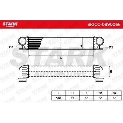 Intercooler, Charger Stark SKICC-0890066 SKICC-0890066 - photo 5