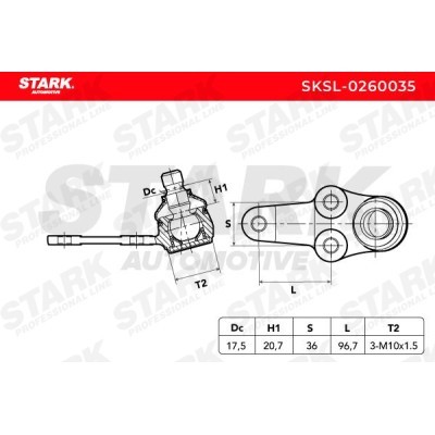 Ball Joint Stark SKSL-0260035 SKSL-0260035 - photo 5