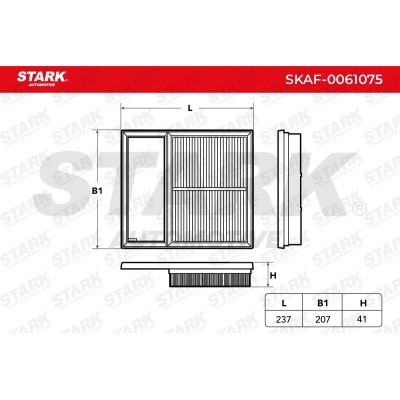 Air Filter Stark SKAF-0061075 SKAF-0061075 - photo 5