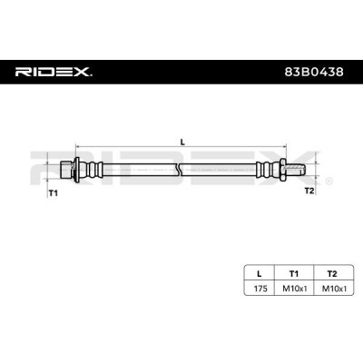 Brake Hose RIDEX 83B0438 83B0438 - photo 6
