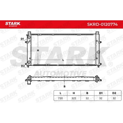 Radiator, Engine Cooling Stark SKRD-0120774 SKRD-0120774 - photo 7