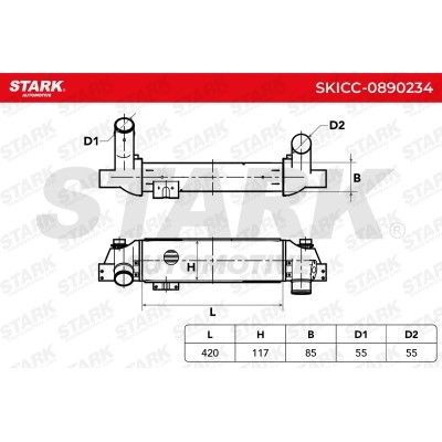 Intercooler, Charger Stark SKICC-0890234 SKICC-0890234 - photo 5